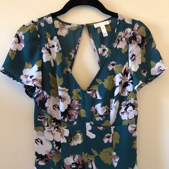 Leith | Floral print romper | Open back | XS - Picture 2 of 6